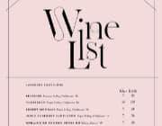 Wine menu